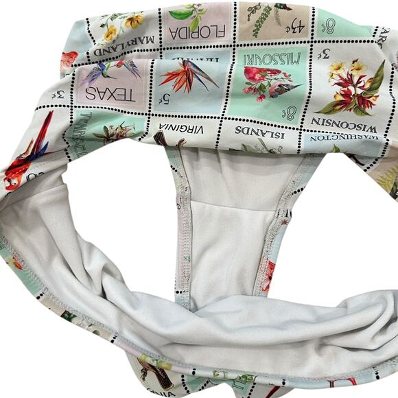 Antonio Melani Wanderlust Retro State Stamp Swimsuit Set - Picture 5 of 8